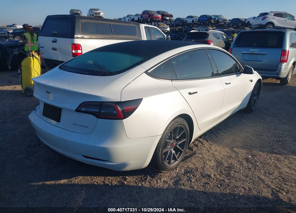 2022 TESLA MODEL 3 LONG RANGE DUAL MOTOR ALL-WHEEL DRIVE VIN: 5YJ3E1EB9NF133492