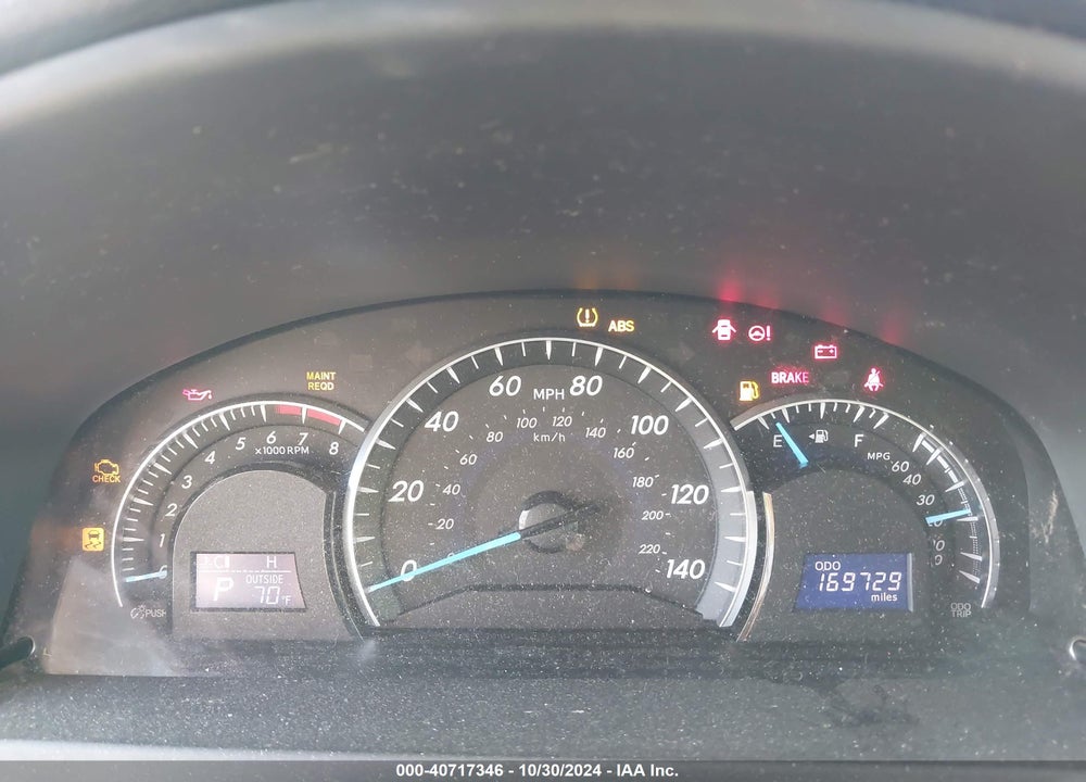 2012 TOYOTA CAMRY XLE VIN: 4T4BF1FK8CR223097