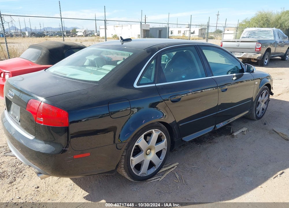 2005 AUDI S4 4.2 VIN: WAUGL68E65A474848