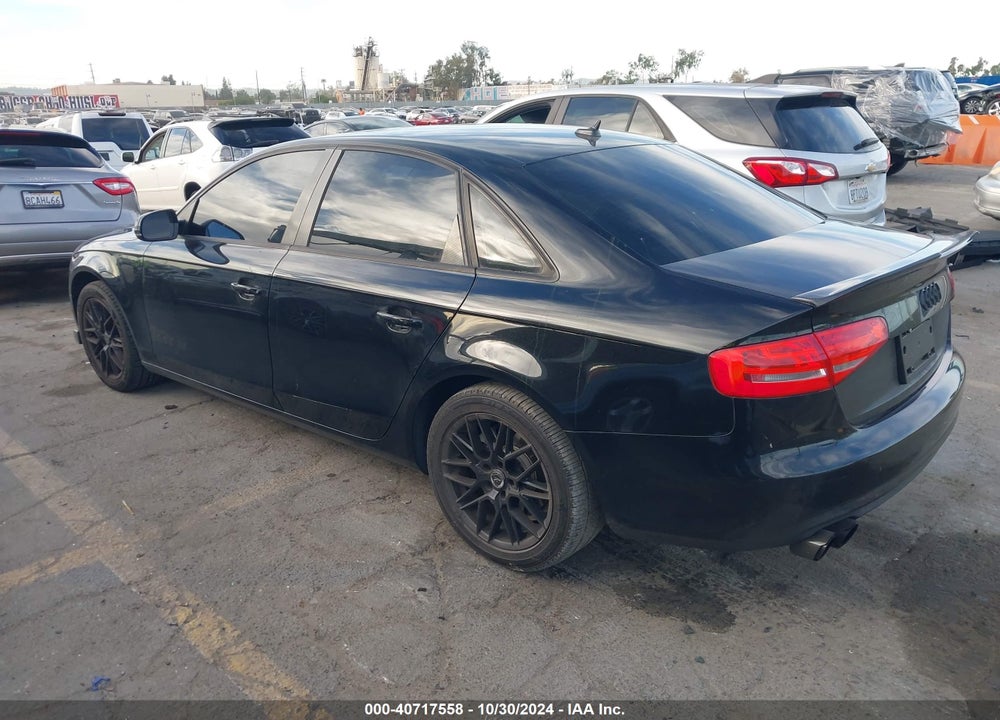 2013 AUDI A4 2.0T PREMIUM VIN: WAUAFAFL6DA173755