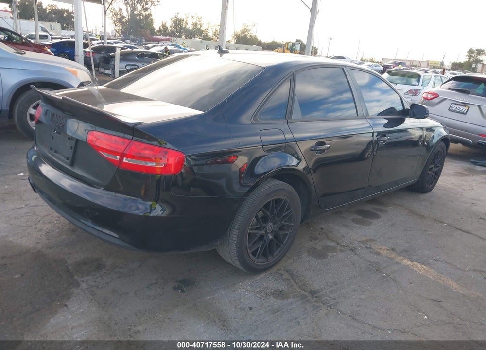 2013 AUDI A4 2.0T PREMIUM VIN: WAUAFAFL6DA173755