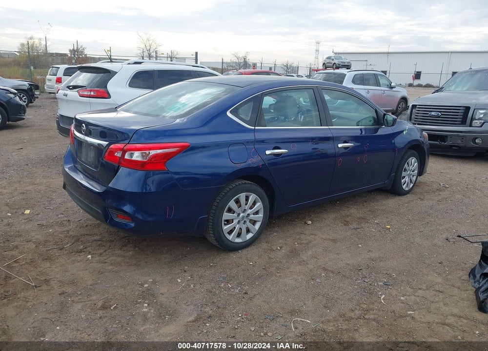 2016 NISSAN SENTRA S VIN: 3N1AB7AP7GY280019