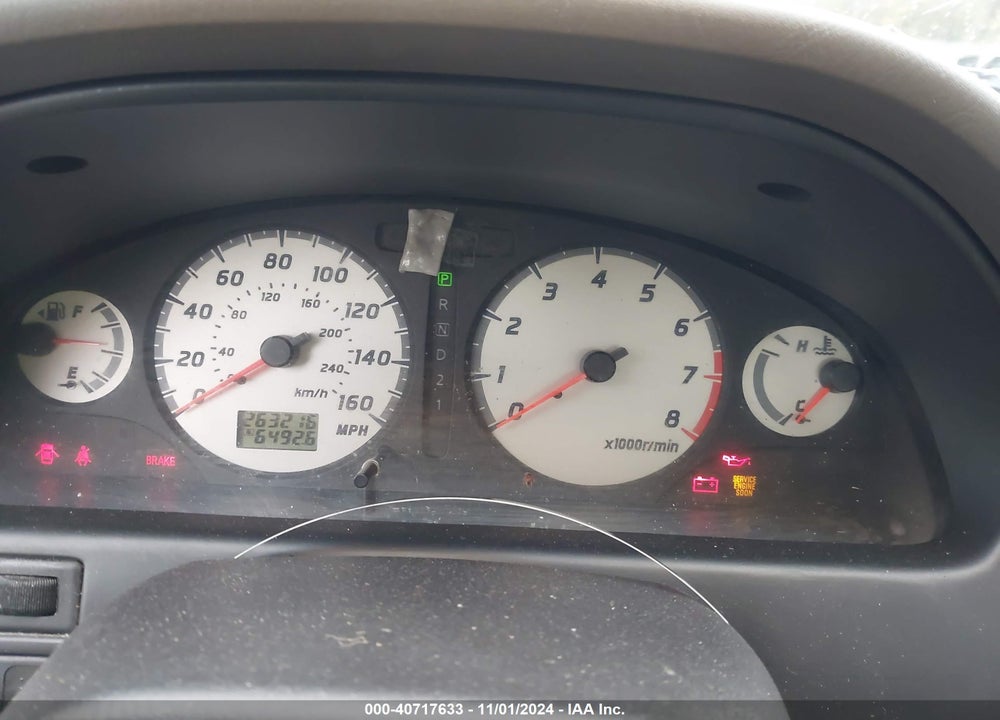 2001 NISSAN MAXIMA SE VIN: JN1CA31DX1T630009
