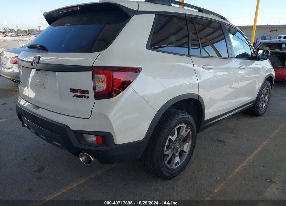 2022 HONDA PASSPORT AWD TRAILSPORT VIN: 5FNYF8H69NB017204