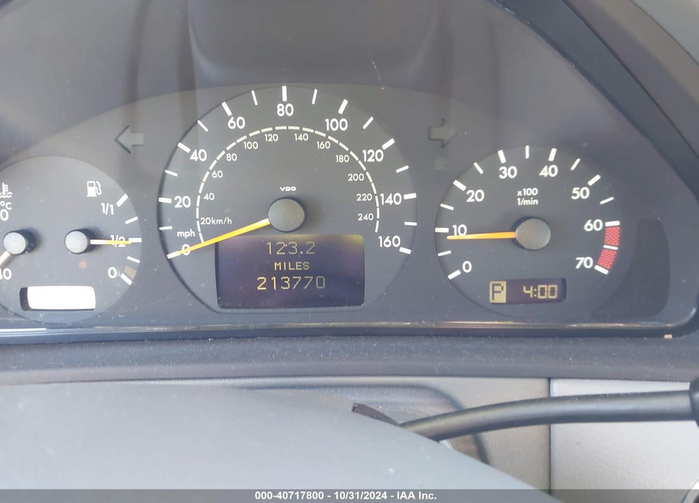 2001 MERCEDES-BENZ E 430 VIN: WDBJF70J11X053382