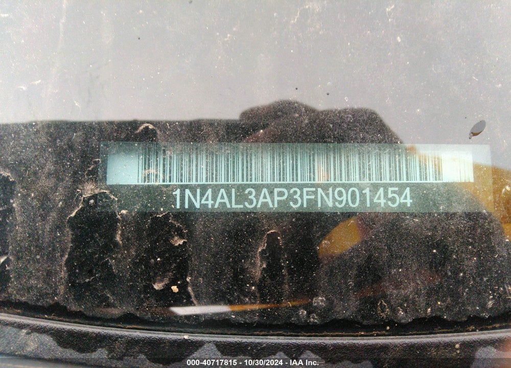 2015 NISSAN ALTIMA 2.5 SL VIN: 1N4AL3AP3FN901454