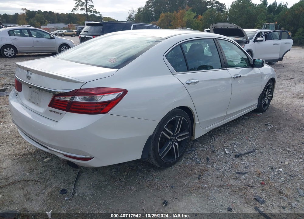 2016 HONDA ACCORD SPORT VIN: 1HGCR2F53GA222734