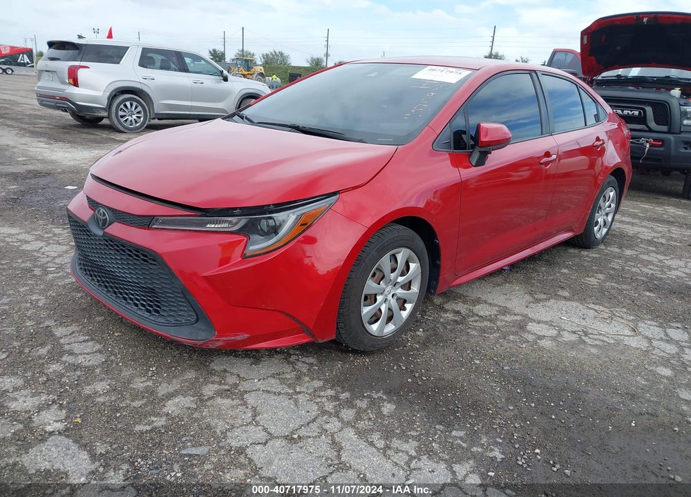 2020 TOYOTA COROLLA LE VIN: JTDEPRAE3LJ088038