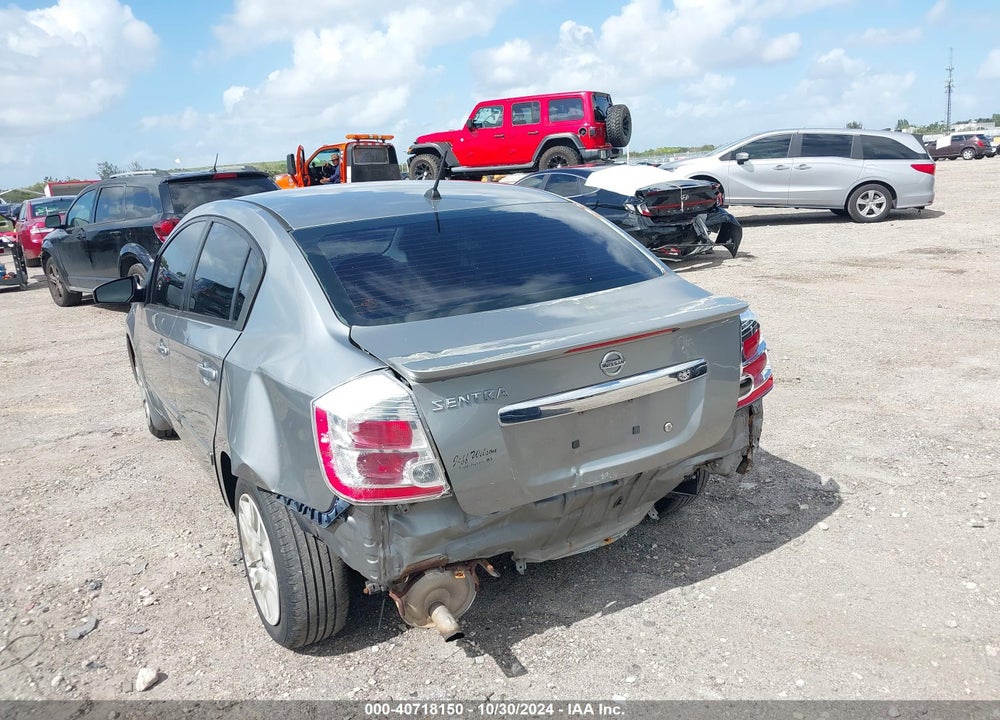 2012 NISSAN SENTRA 2.0 S VIN: 3N1AB6AP8CL722114