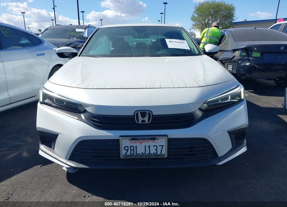 2022 HONDA CIVIC EX VIN: 2HGFE1F75NH319579