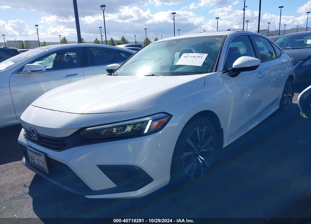 2022 HONDA CIVIC EX VIN: 2HGFE1F75NH319579