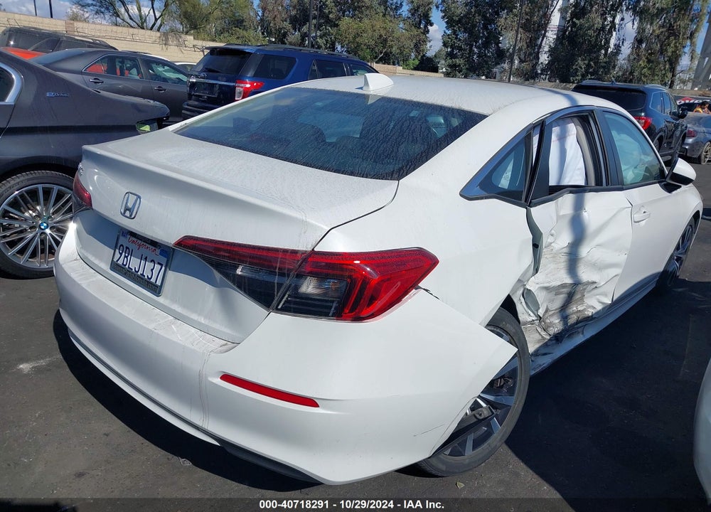 2022 HONDA CIVIC EX VIN: 2HGFE1F75NH319579