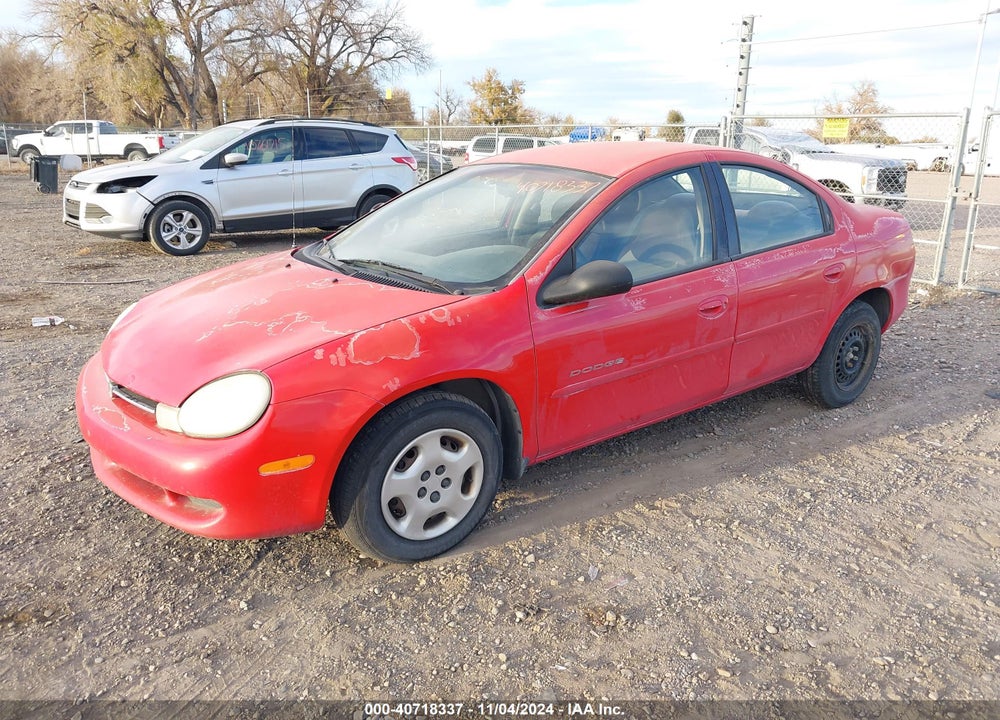 2000 DODGE NEON HIGHLINE VIN: 1B3ES46C7YD737081