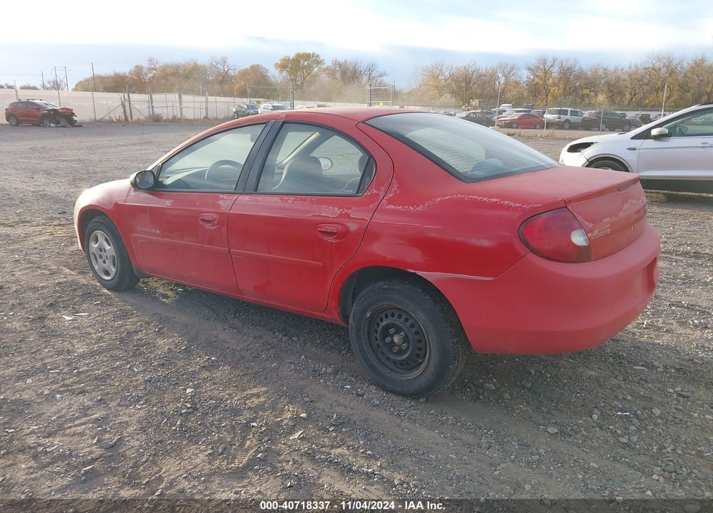 2000 DODGE NEON HIGHLINE VIN: 1B3ES46C7YD737081