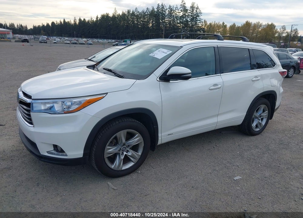 2016 TOYOTA HIGHLANDER HYBRID LIMITED PLATINUM V6 VIN: 5TDDCRFH1GS020419