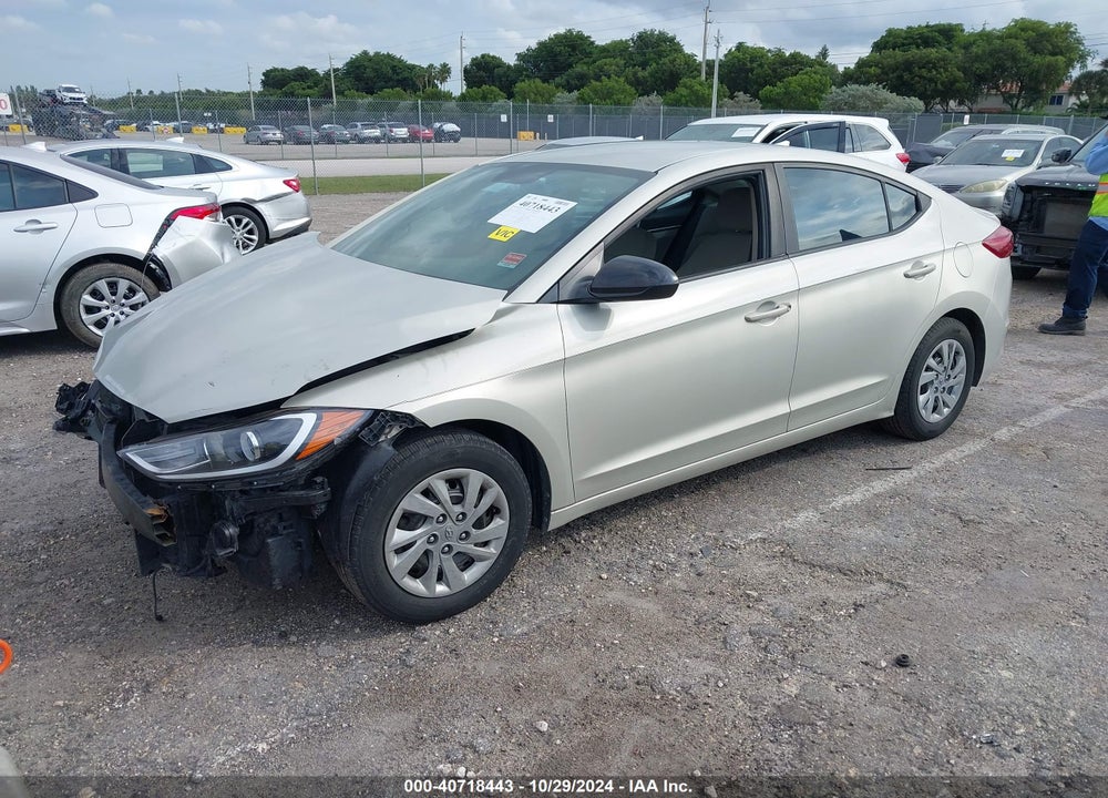 2017 HYUNDAI ELANTRA SE VIN: KMHD74LF2HU061953