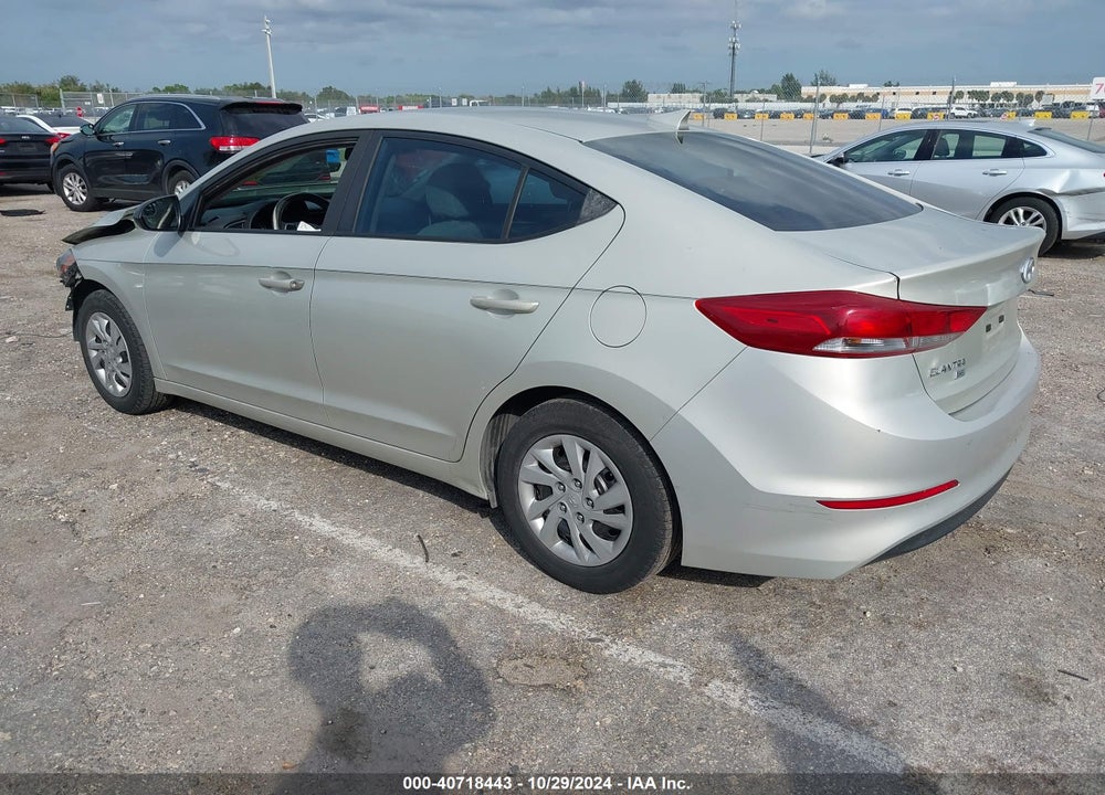 2017 HYUNDAI ELANTRA SE VIN: KMHD74LF2HU061953