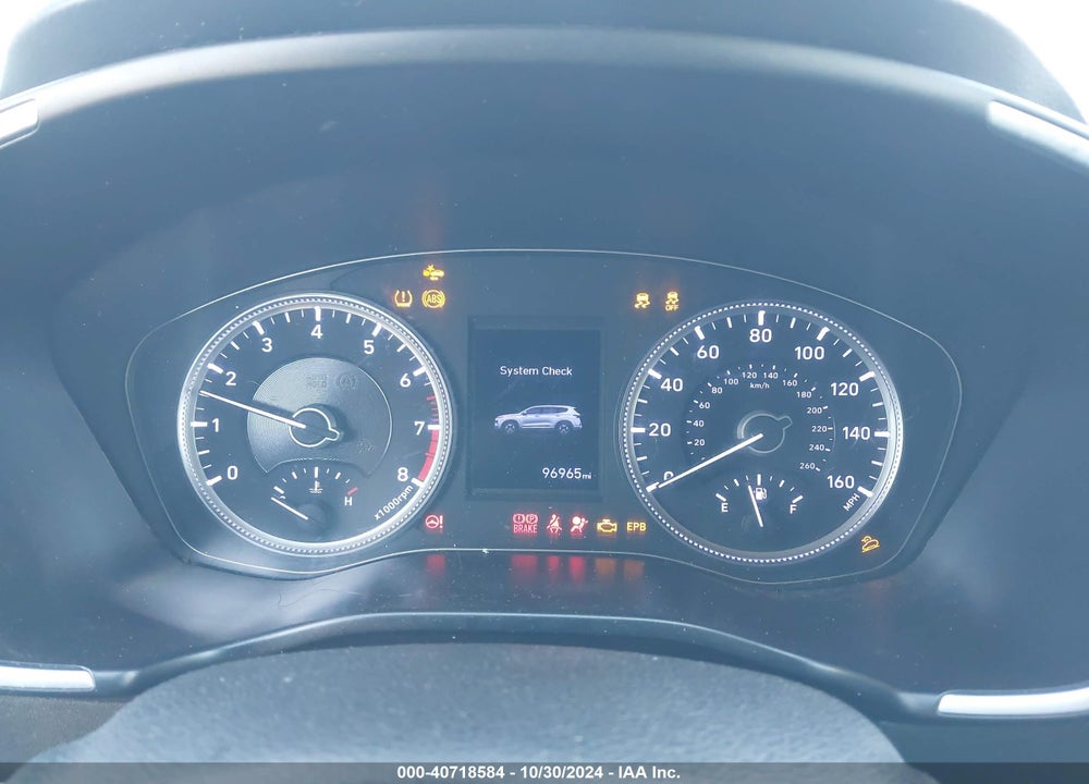2019 HYUNDAI SANTA FE SE VIN: 5NMS2CAD1KH113318