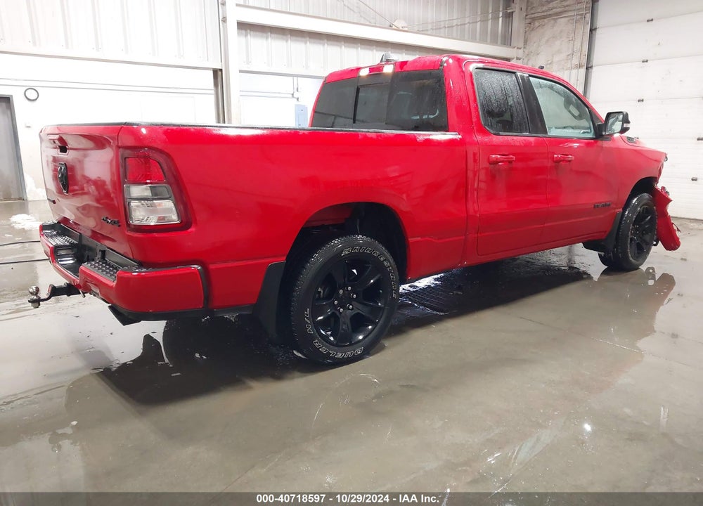 2021 RAM 1500 BIG HORN 4X4 6'4 BOX VIN: 1C6SRFBT8MN724124