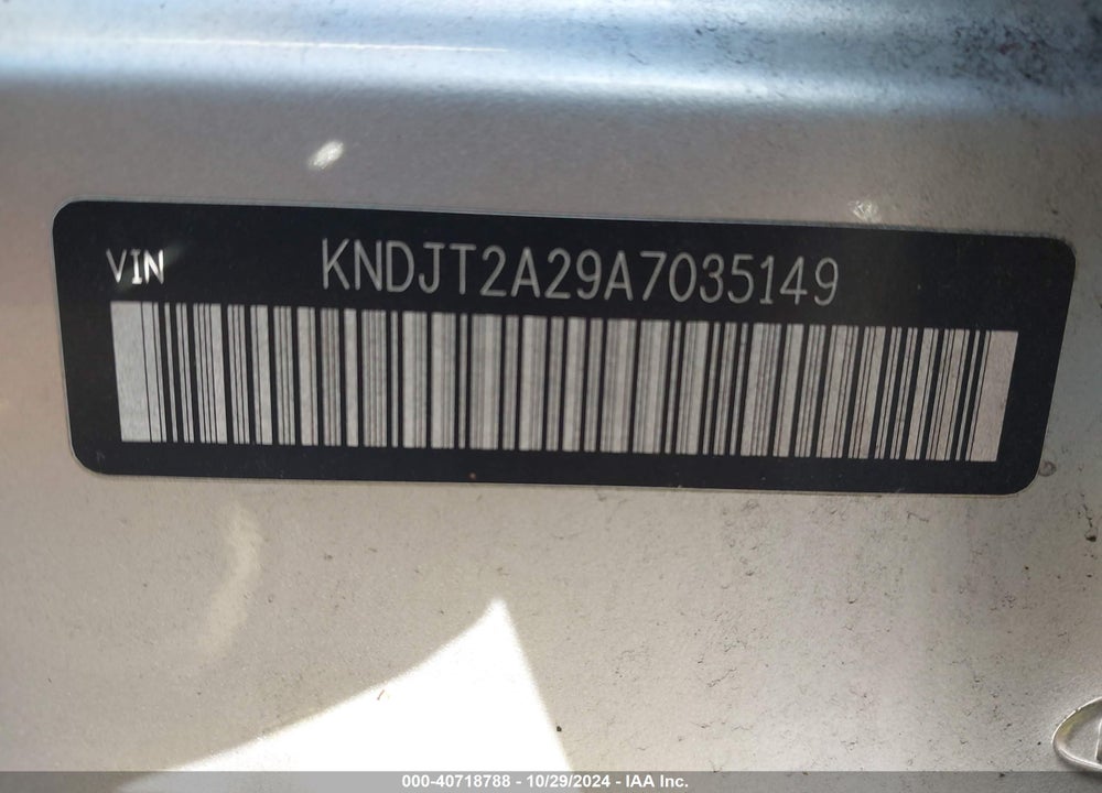2010 KIA SOUL SPORT VIN: KNDJT2A29A7035149