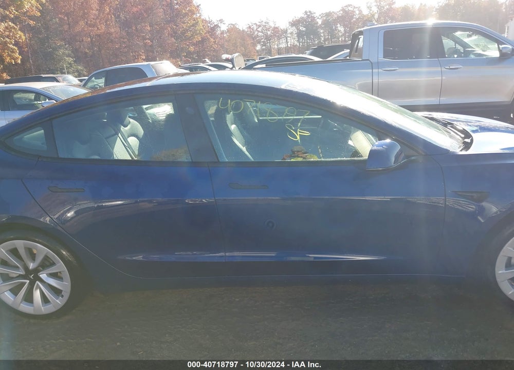 2022 TESLA MODEL 3 VIN: 5YJ3E1EA6NF190255