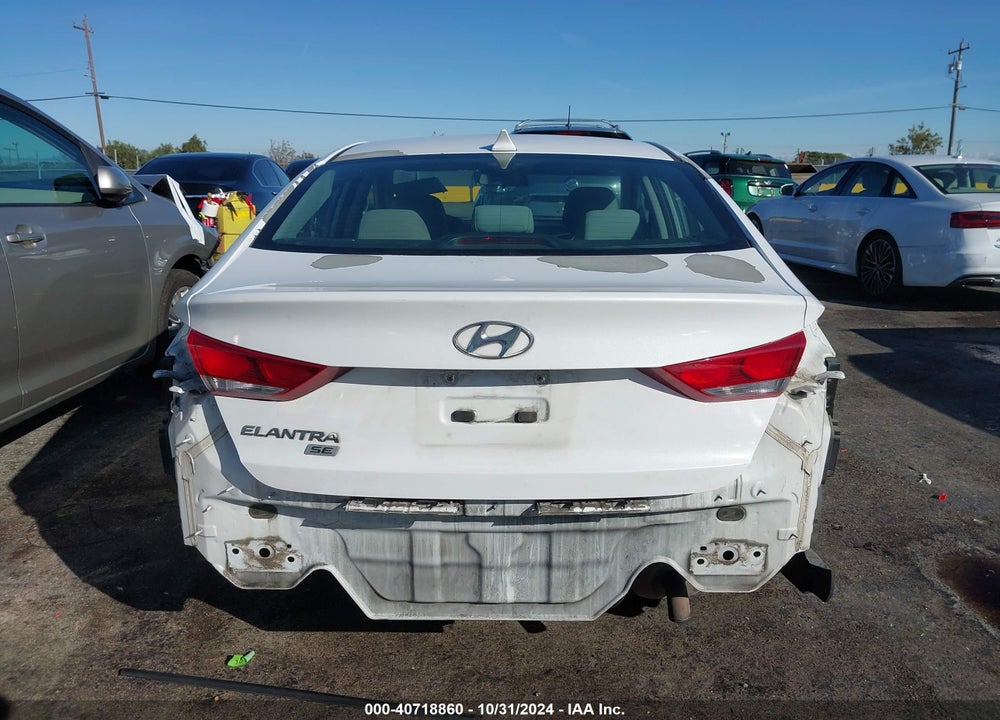 2017 HYUNDAI ELANTRA SE VIN: 5NPD74LF8HH096611