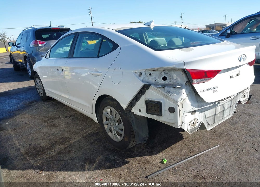 2017 HYUNDAI ELANTRA SE VIN: 5NPD74LF8HH096611