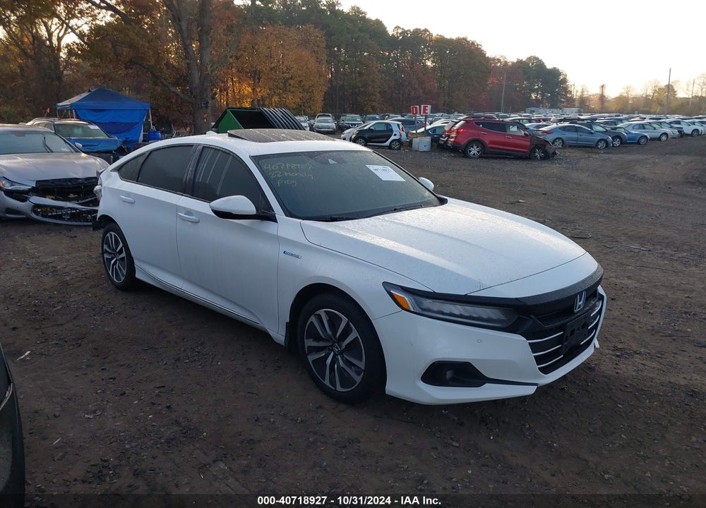 2022 HONDA ACCORD HYBRID EX-L VIN: 1HGCV3F5XNA020536