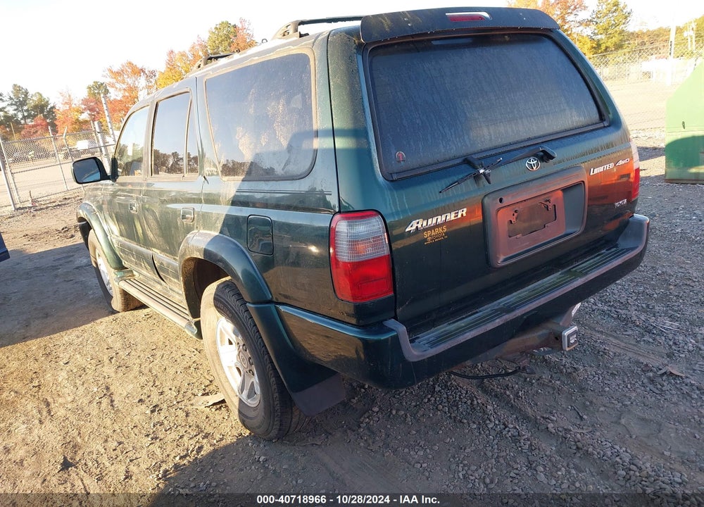 1999 TOYOTA 4RUNNER LIMITED V6 VIN: JT3HN87RXX9030902