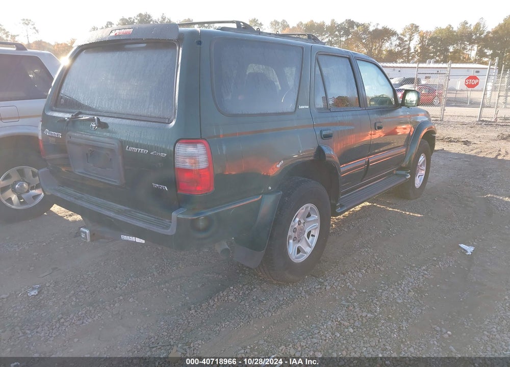 1999 TOYOTA 4RUNNER LIMITED V6 VIN: JT3HN87RXX9030902