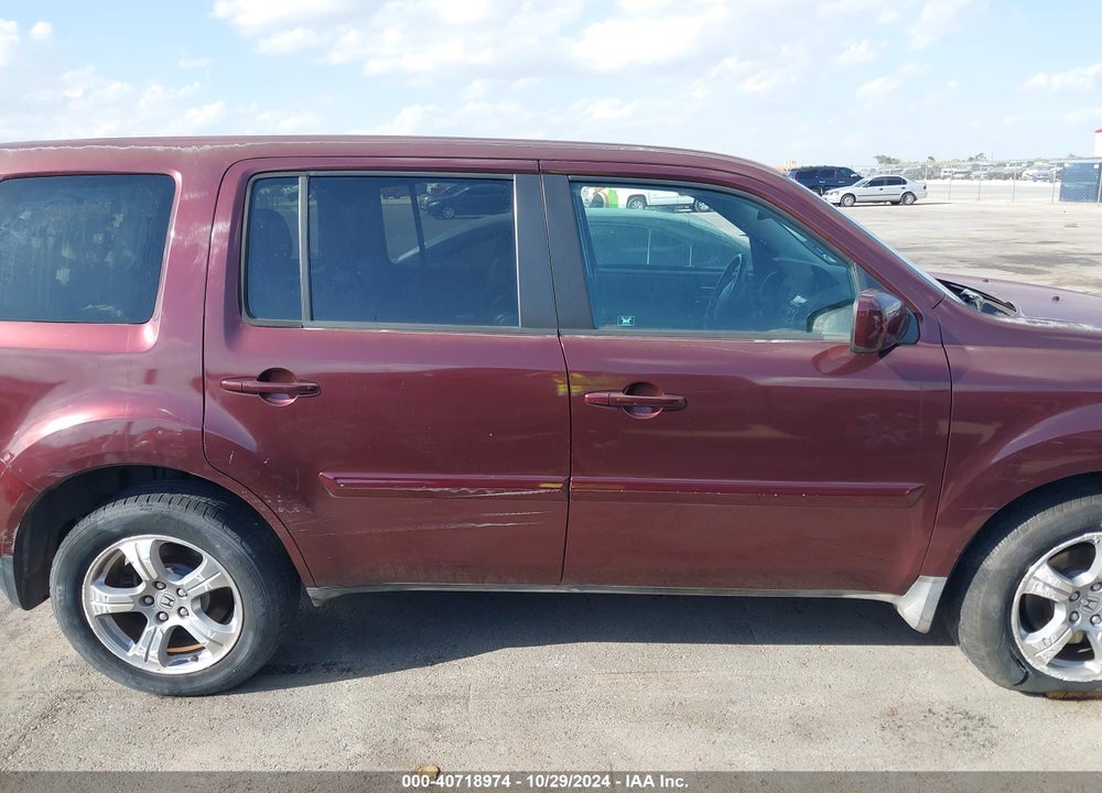 2012 HONDA PILOT EX-L VIN: 5FNYF3H65CB022979