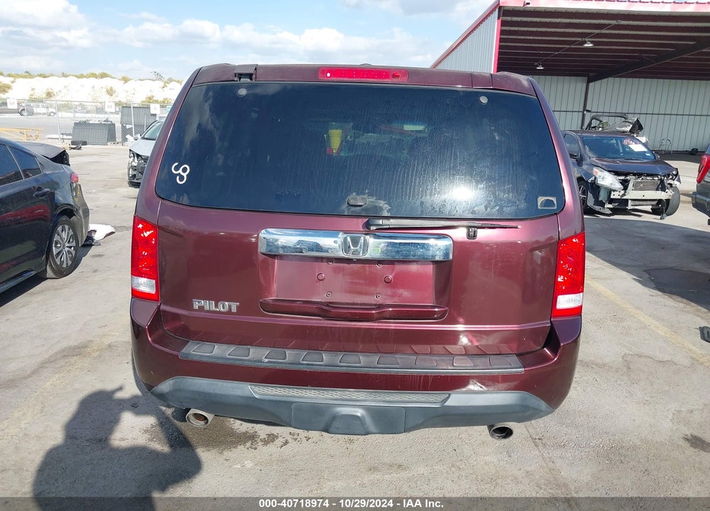2012 HONDA PILOT EX-L VIN: 5FNYF3H65CB022979