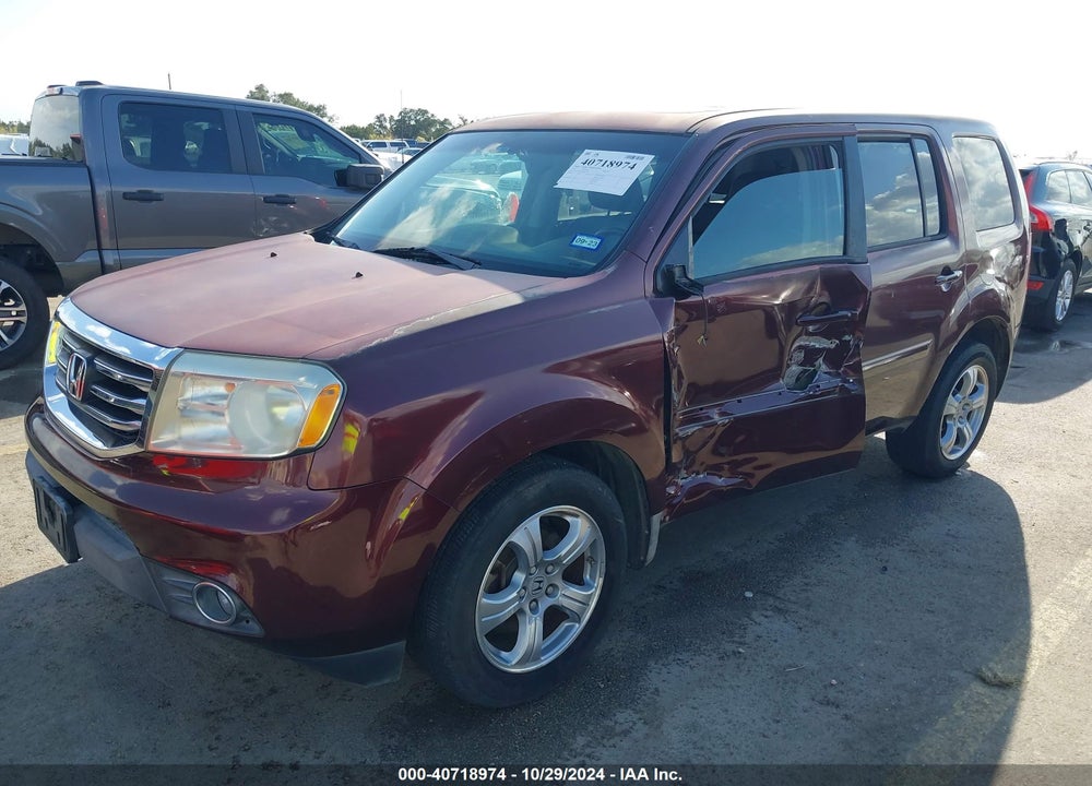 2012 HONDA PILOT EX-L VIN: 5FNYF3H65CB022979
