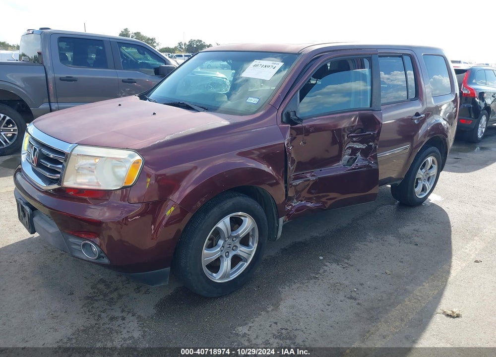2012 HONDA PILOT EX-L VIN: 5FNYF3H65CB022979