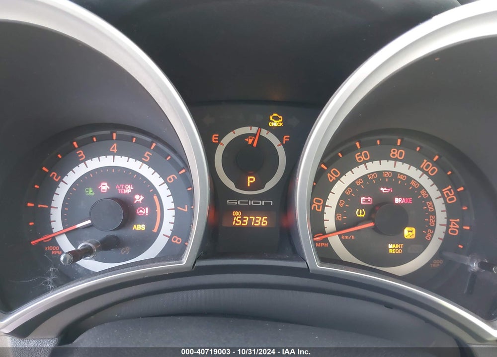 2014 TOYOTA SCION TC VIN: JTKJF5C75E3074568