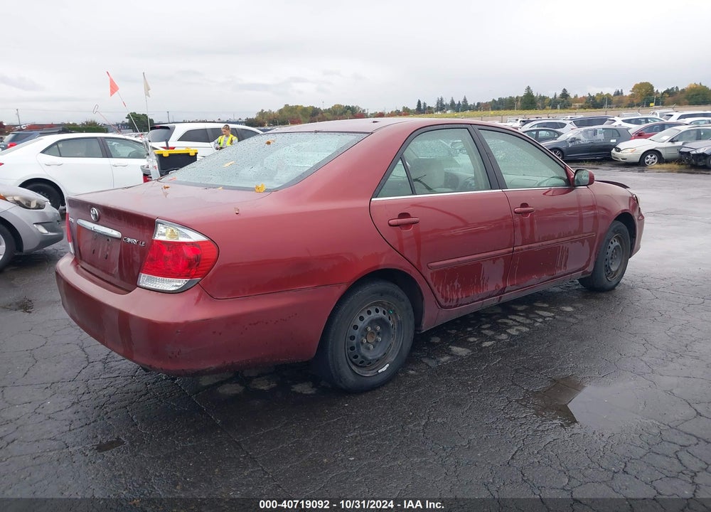 2005 TOYOTA CAMRY LE VIN: 4T1BE30K25U388180