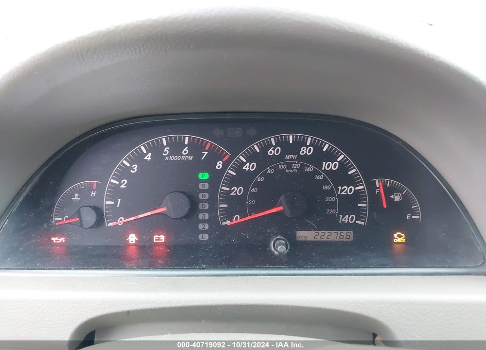 2005 TOYOTA CAMRY LE VIN: 4T1BE30K25U388180