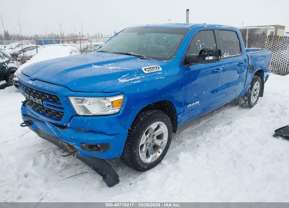 2022 RAM 1500 BIG HORN 4X4 5'7 BOX VIN: 1C6SRFFT2NN381791