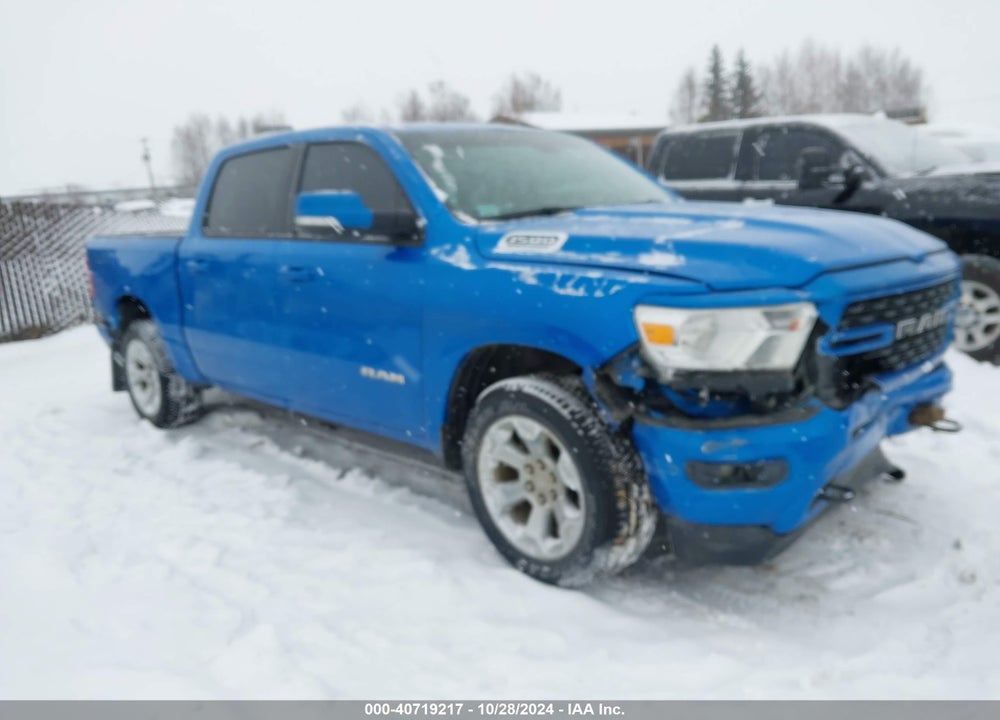 2022 RAM 1500 BIG HORN 4X4 5'7 BOX VIN: 1C6SRFFT2NN381791
