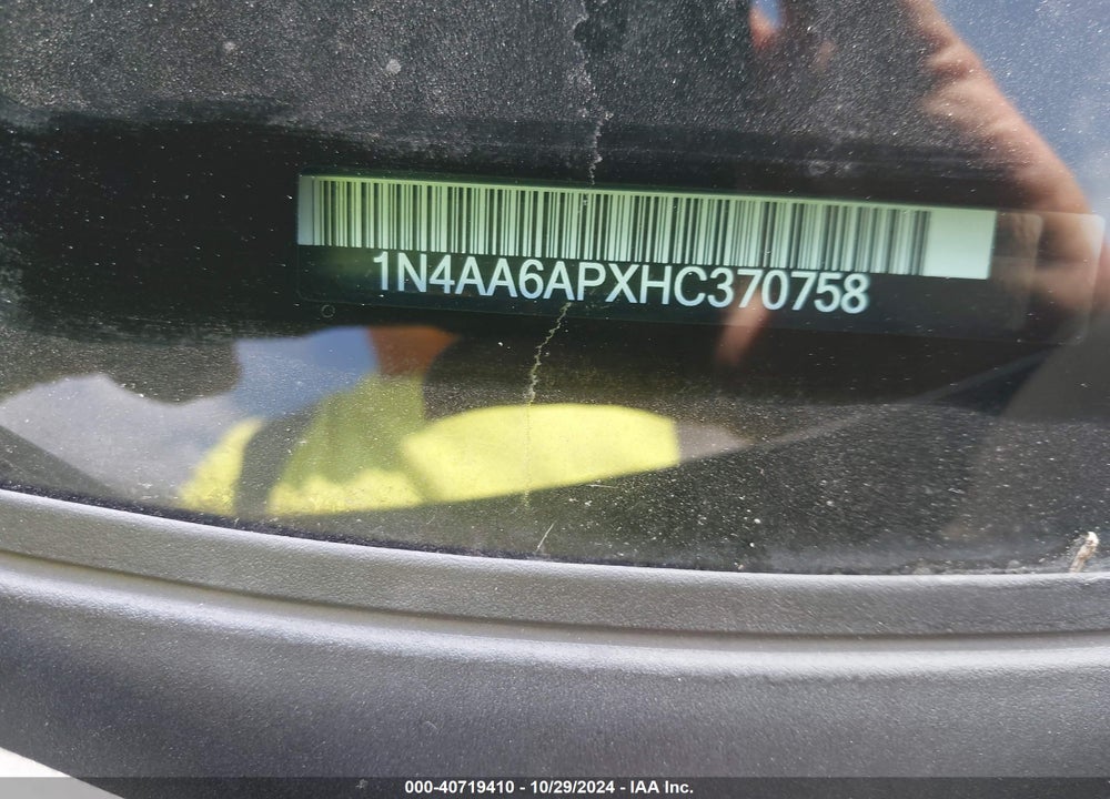2017 NISSAN MAXIMA 3.5 SL VIN: 1N4AA6APXHC370758