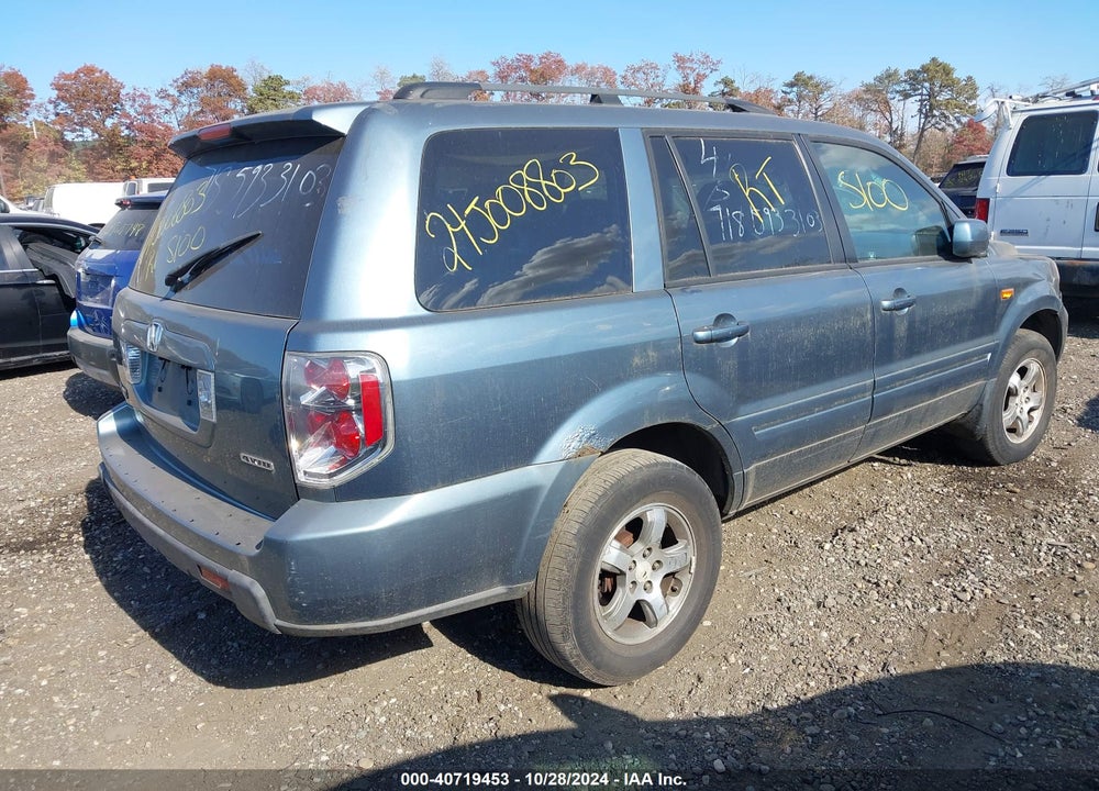 2006 HONDA PILOT EX VIN: 2HKYF18486H541372