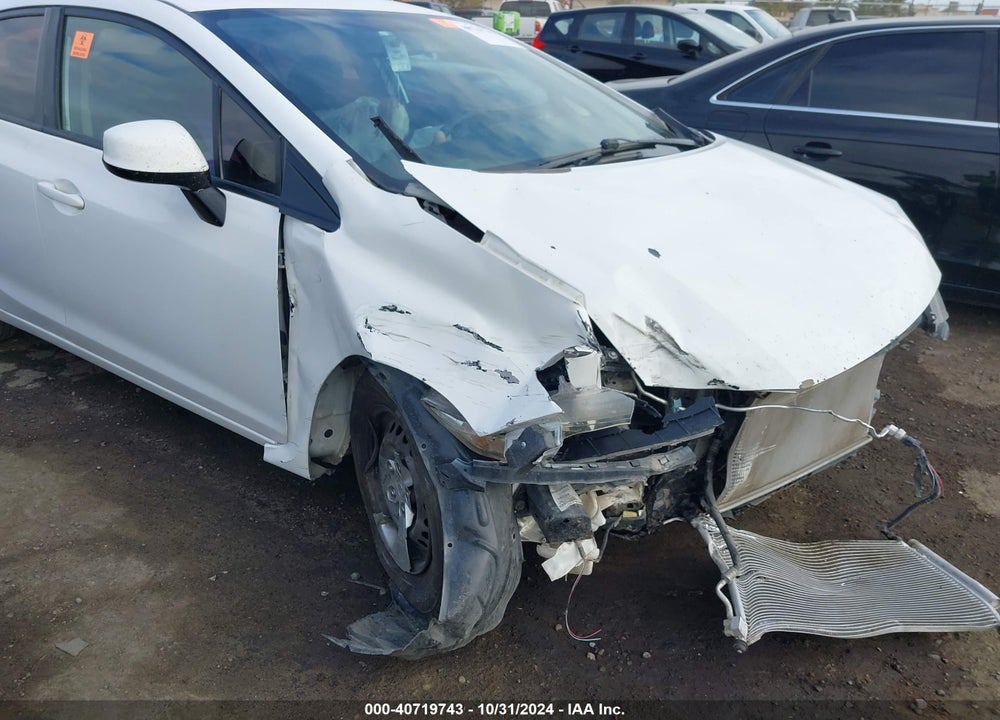 2013 HONDA CIVIC LX VIN: 19XFB2F51DE287610