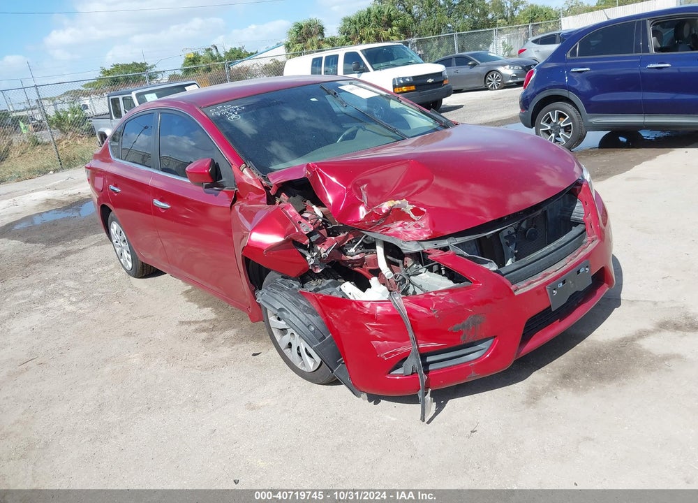 2014 NISSAN SENTRA S VIN: 3N1AB7AP4EY250327