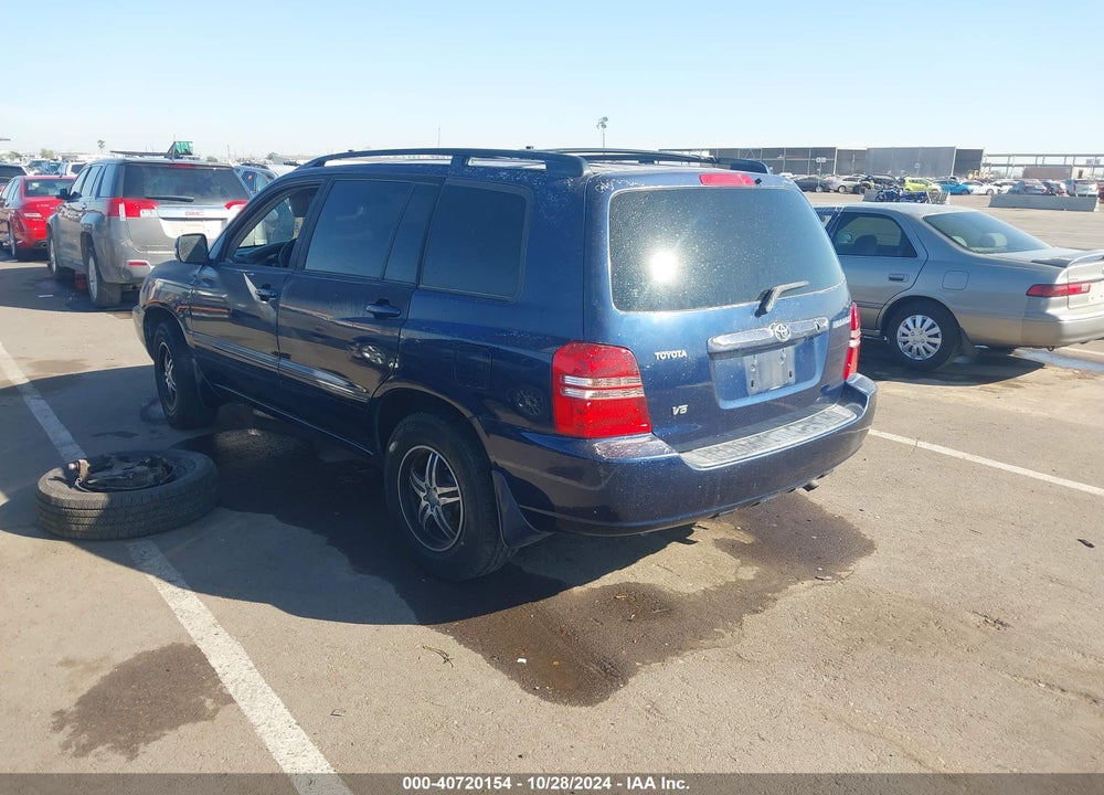 2003 TOYOTA HIGHLANDER V6 VIN: JTEGF21A630112088