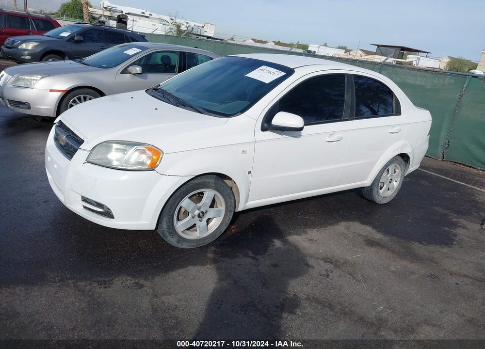 2007 CHEVROLET AVEO LT VIN: KL1TG56617B036867
