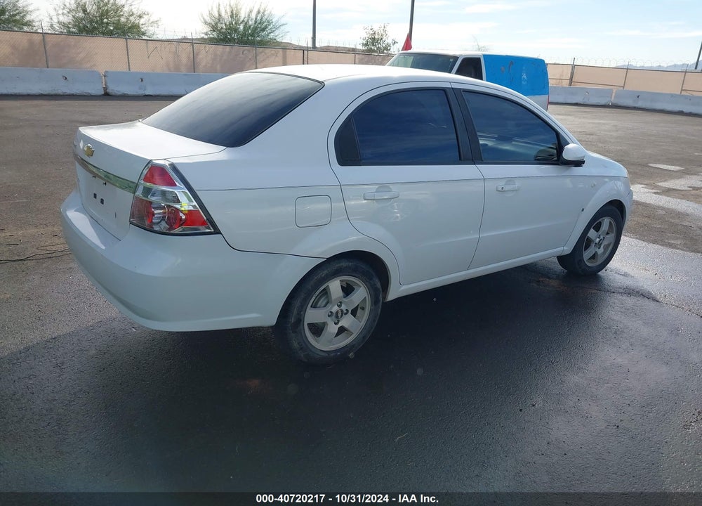 2007 CHEVROLET AVEO LT VIN: KL1TG56617B036867
