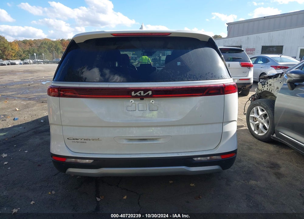 2022 KIA CARNIVAL MPV LX SEAT PACKAGE VIN: KNDNB4H32N6190622
