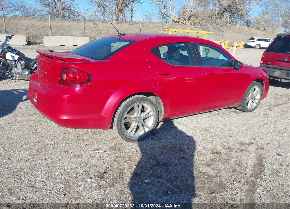 2011 DODGE AVENGER MAINSTREET VIN: 1B3BD1FG9BN555978