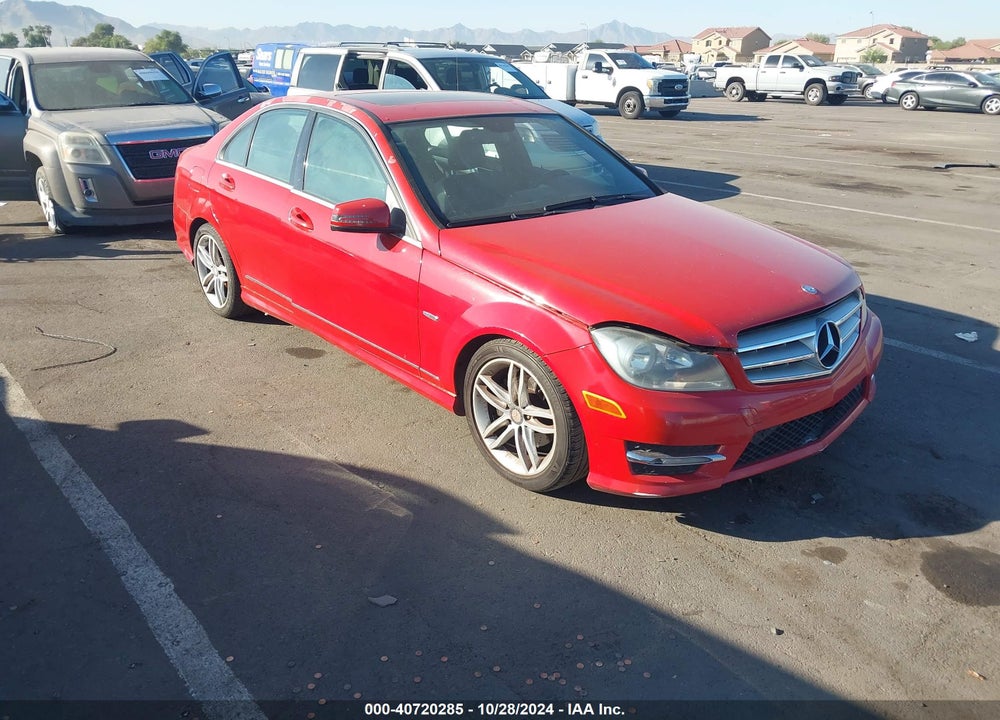 2012 MERCEDES-BENZ C 250 LUXURY/SPORT VIN: WDDGF4HB4CF851459