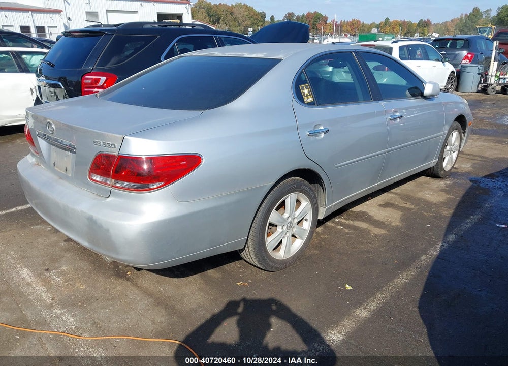 2005 LEXUS ES 330 VIN: JTHBA30G755115255